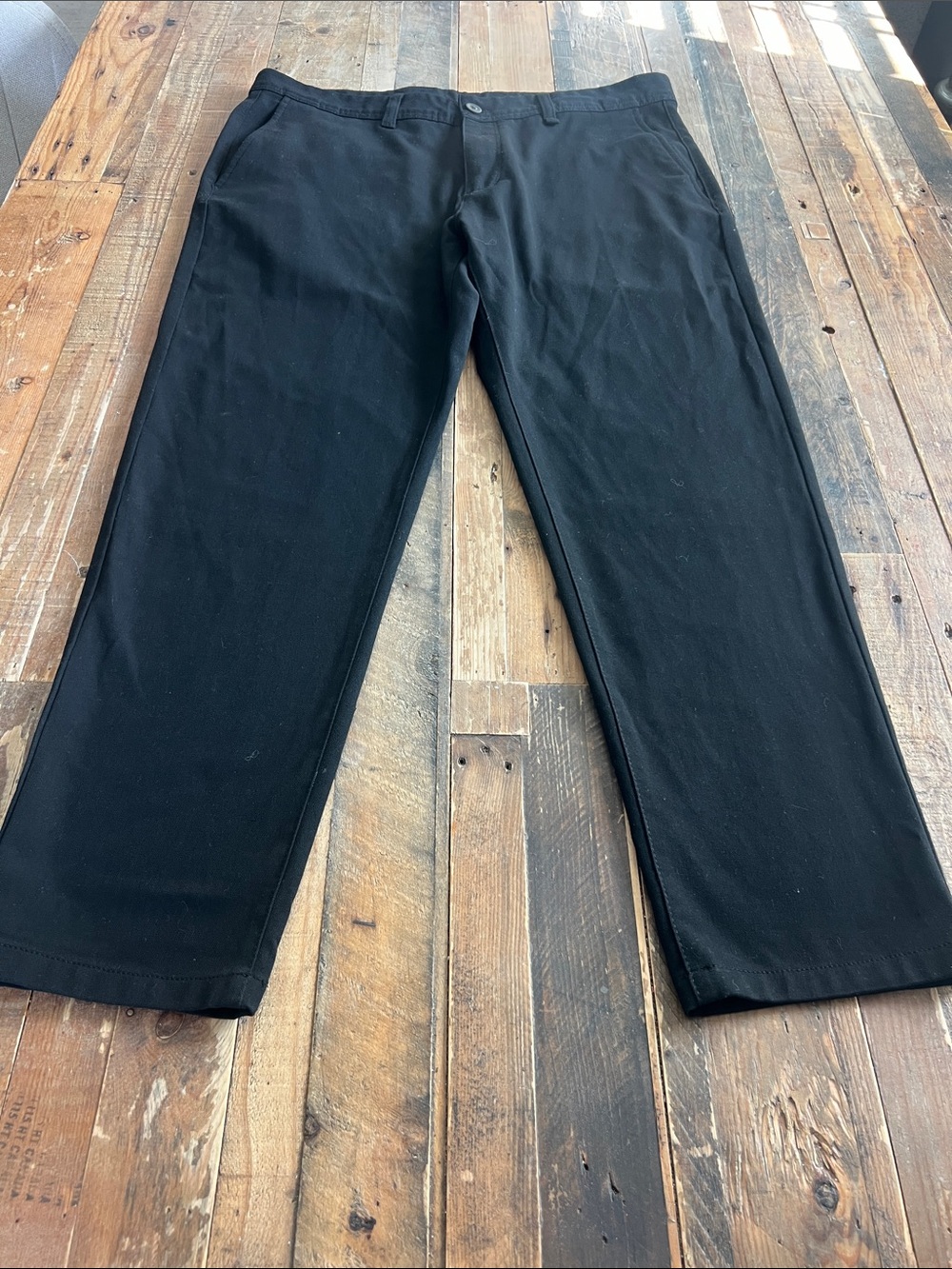 Zara Black Straight Leg Chinos
